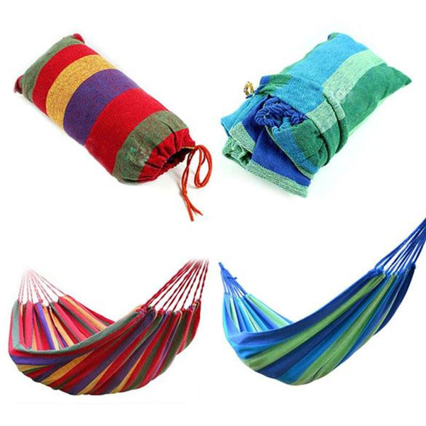 Portable Outdoor Garden Hammock 120kg Load-bearing Hang Bed Travel Camping Swing Survival Outdoor Sleeping 280x80cm