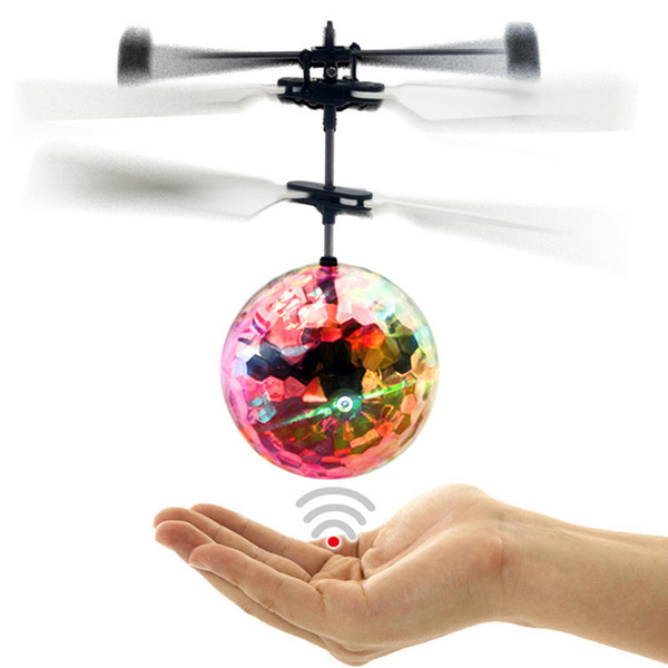 Wholesale RC Drone Flying Ball Aircraft Helicopter Led Flashing Light Up Toys Induction Electric Toy Drone For Kids Children gifts