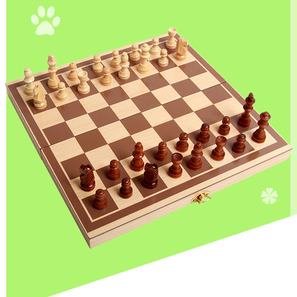 New Quality Classic Wooden International Chess Set Board Game Foldable Kids Gift Leisures Table Games Chess for Sale