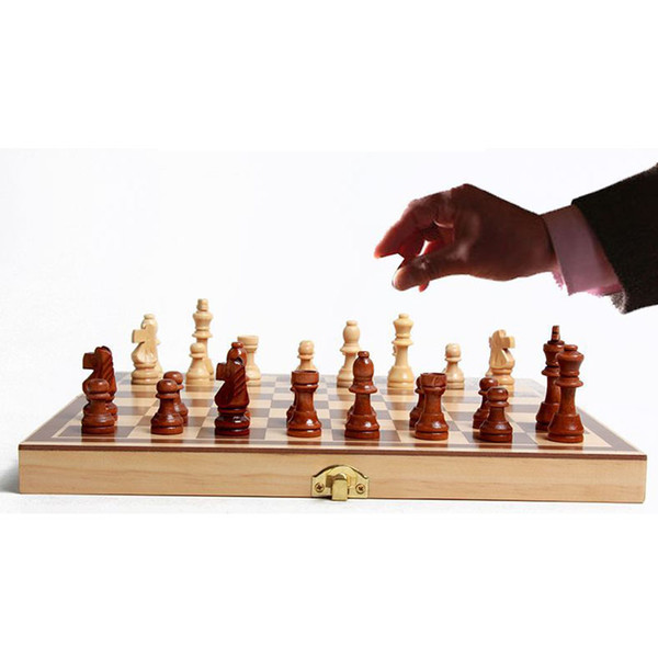 High Quality Classic Wooden International Chess Set Board Chess Game Foldable Board Kids Gift Leisures Table Games Chesses for Sale