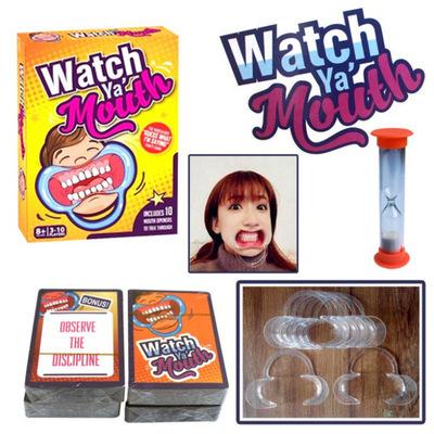 Best Christmas Celebration 20set Party Game Board Game Watch Ya Mouth Game 200cards 10 mouthopeners Family Edition Hilarious Mouth Guard