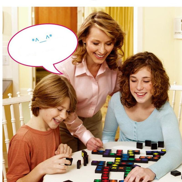 Hot New arrive Educational Toys Qwirkle Wooden Chess Parent-child interactive games Toys for kids and adults