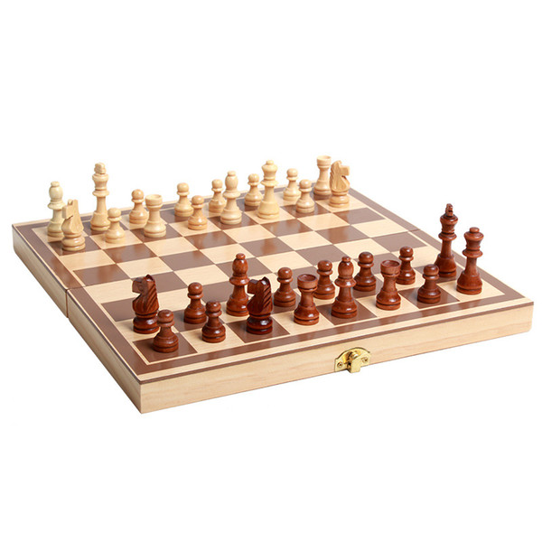 International Chess Minimalist Sty Woodiness The Collage Style The West Draughts Foldable Checkerboard Storage Piece Hot Sell 19 5jy J1