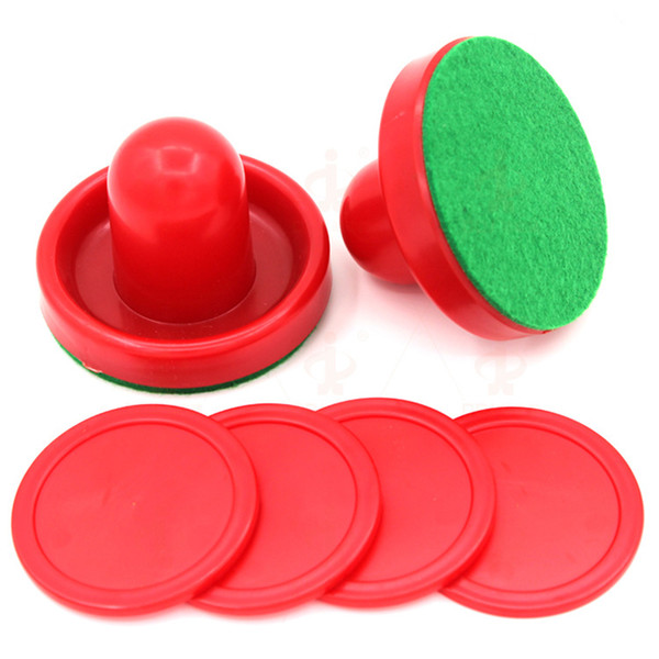Air Hockey Accessories 76mm Goalies & 52mm Puck Felt Pusher mallet Adult Table games entertaining toys