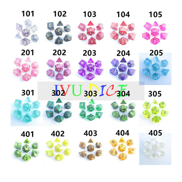 2019 New DND MTG Table 140PCS Party Role Game DICE magic D4 D6 D8 D10 D% D12 D20 Dungeons & Dragons Polyhedral Set IVU TRPG hot 20 CLOLORS A