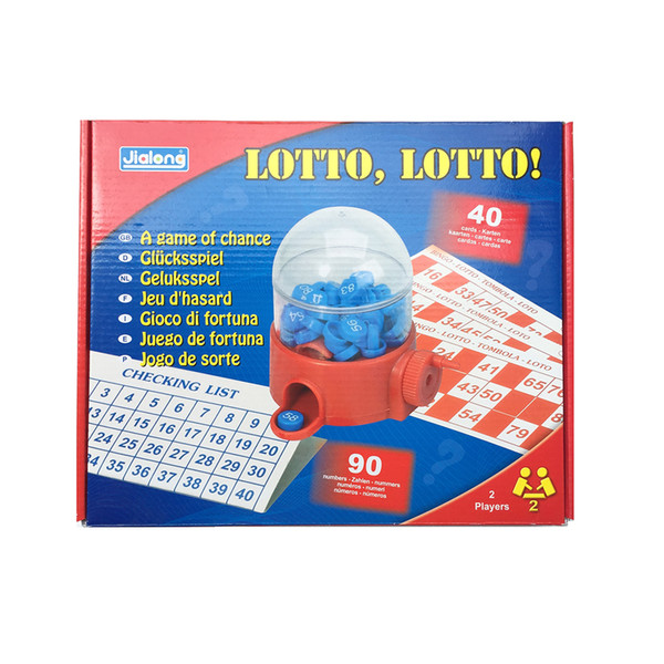 LOTTO Bingo Draw Machine Lotto Bingo Board Games Tombola Machine Bingo for family and children Jeu de Societe