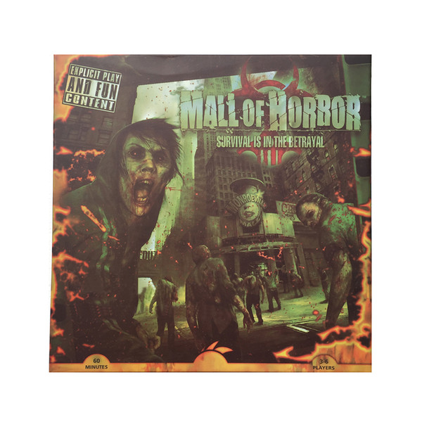 Mall of Horror Asmodee Board Games Zombies Survival Game 3-6 Players 60min Age14+ Zombie Jeu de Societe