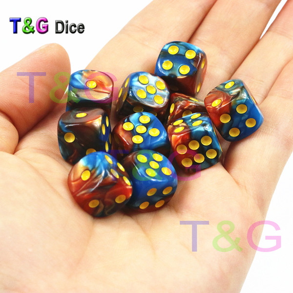 Plastic Game Dots Dice - 12mm 10PCS