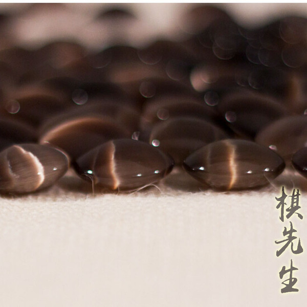 Shining coffee cat eye go game beads double convex weiqi wiki bead free shipping