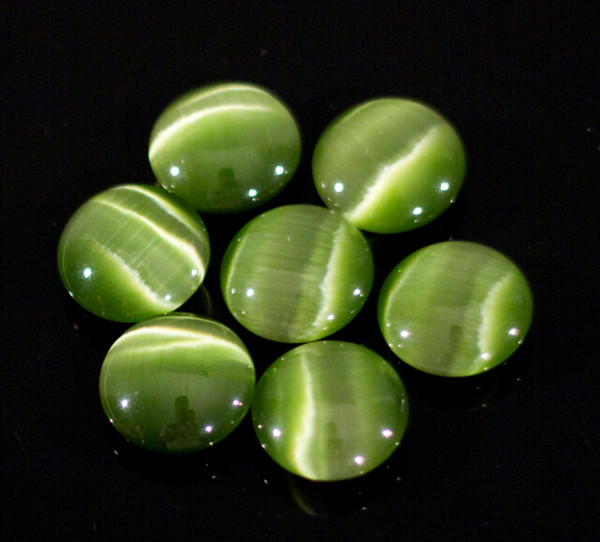 Shining tea green cat eye go game beads double convex weiqi wiki bead free shipping
