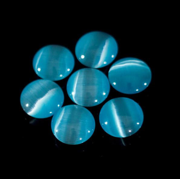 Shining light blue cat eye go game beads double convex weiqi wiki bead free shipping