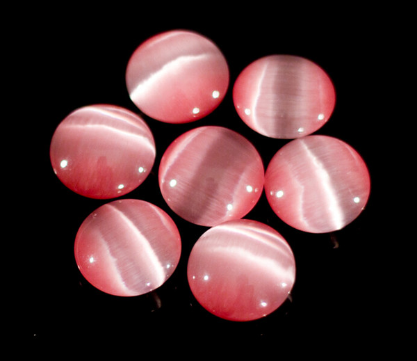Shining pink cat eye go game beads double convex weiqi wiki bead free shipping