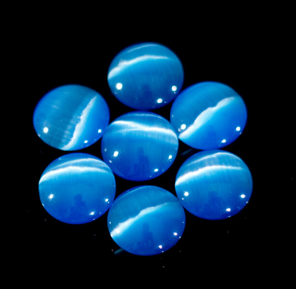 Shining blue cat eye go game beads double convex weiqi wiki bead free shipping