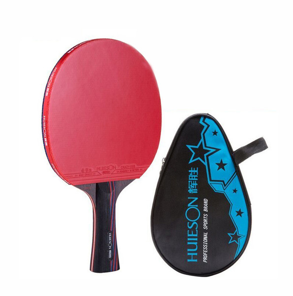 table tennis rackets red and black carbon Wang bottom blue sponge table tennis paddle