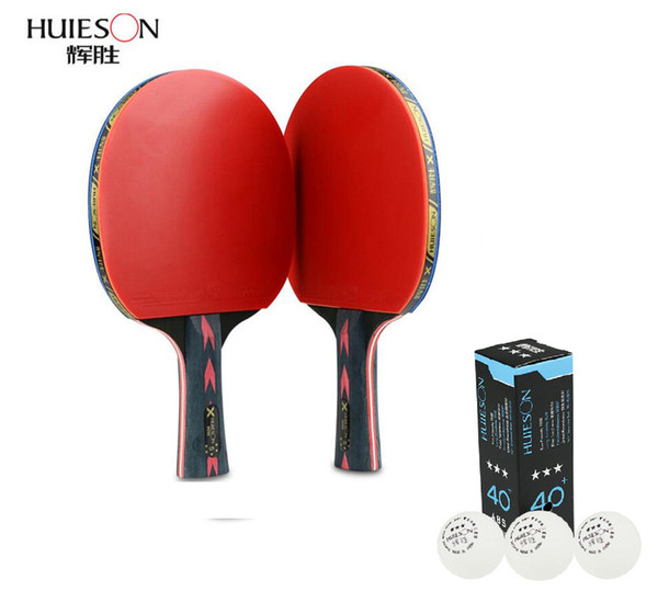 Five-star table tennis rackets 2 packs Double shot To shoot Professional training table tennis racket
