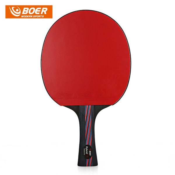 BOER Lightweight Table Tennis Ping Pong Racket Paddle Long handle short handle Table Tennis Rackets Ping Pong Paddle Table Tennis Racket Set