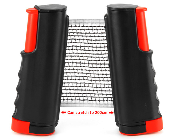 Table Tennis Nets Posts Newest Retractable Table Tennis Ping Pong Games Portable Net Kit Replacement Black Top Quality 1BZ