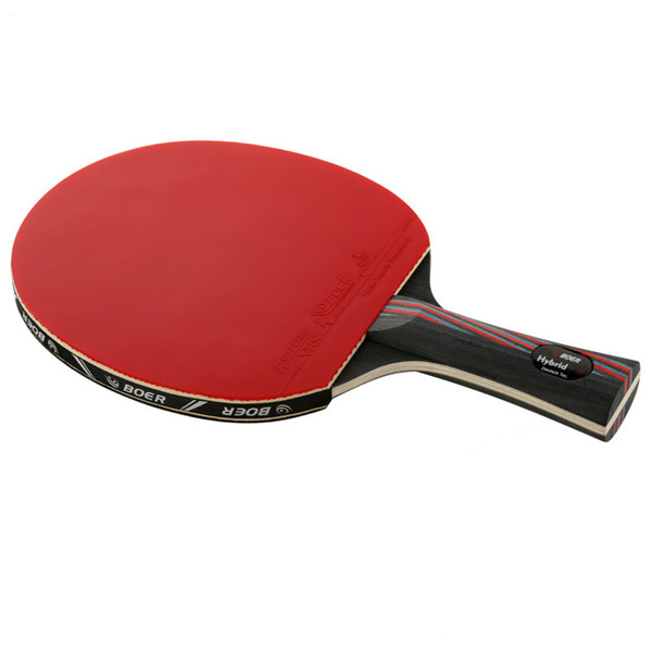 1x Brand Quality Carbon Fiber Table Tennis Racket Blade with Double Face Rackets Rubber Bat Boer With Bag Table Tennis Bat