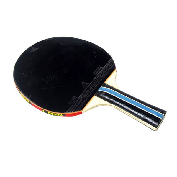 Long Handle Shake-hand Table Tennis Racket Ping Pong Paddle + Waterproof Bag Pouch Red Indoor Table Tennis Accessory