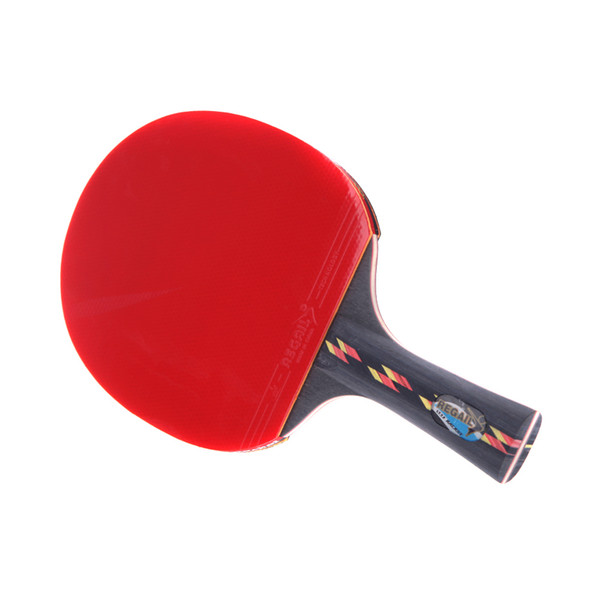 Best Quality Wood Bat Handle Table Tennis Rackets Red Rubbers Pingpong Paddle Short Holder Straight Grip Offensive Racket