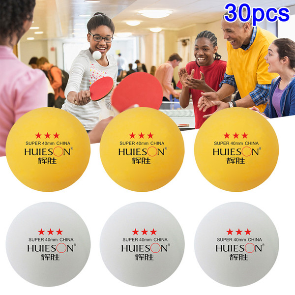 Newly 30pcs/set 3-Star Table Tennis Balls Pingpong Amateur Professional Training Ball