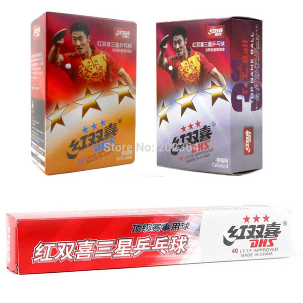 Wholesale- 30x DHS 3-star 3 star 3star 40mm Table Tennis Balls for PingPong
