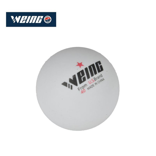 WEING only genuine WT601 table tennis six boxed white yellow one star 40mm beginner ball