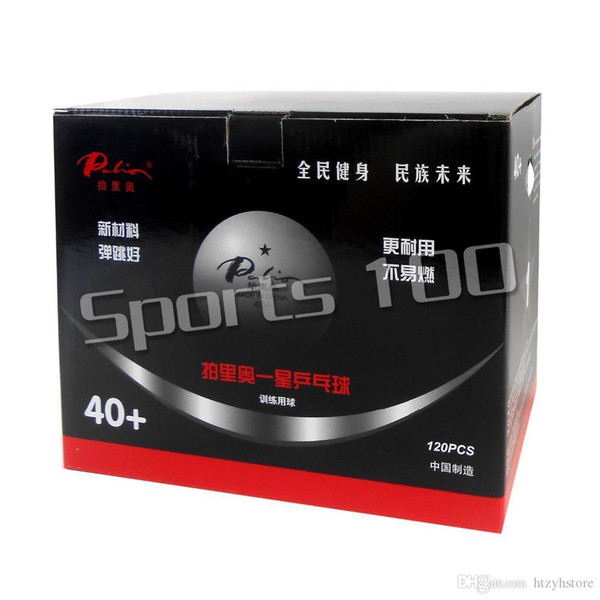 Wholesale- 120 PCS Palio 1 Star 1-Star 40+ New Materials White Training Table Tennis Balls