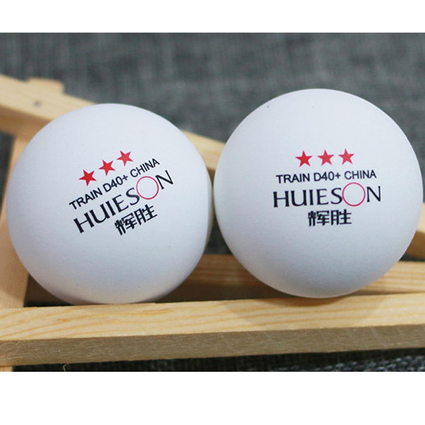 100Pcs Professional Competition Training Plastic 3 Star 40mm/1.6inch Table White, Yellow Tennis Balls