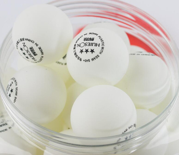 60pcs/barrel Professional 3 Star Table Tennis Balls 40+mm 2.8g ABS Plastic Ping Pong Ball Yellow White for Club Training