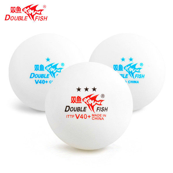 30pcs/pack DOUBLE FISH New Material V40+mm Table Tennis Ball Three-star Level Professional Match Game Training PingPong Balls