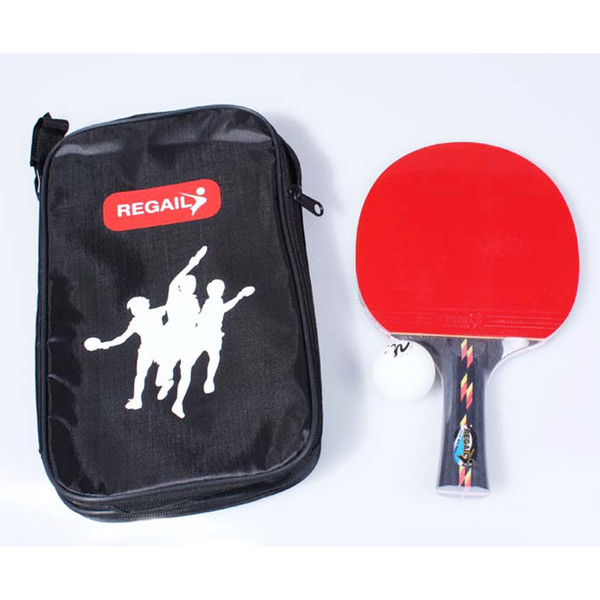 High Quality Table Tennis Rackets Pimples-in Rubber Bat Ping Pong Paddle, 1 Racket blade + 1 Ball + 1 Racket Pouch
