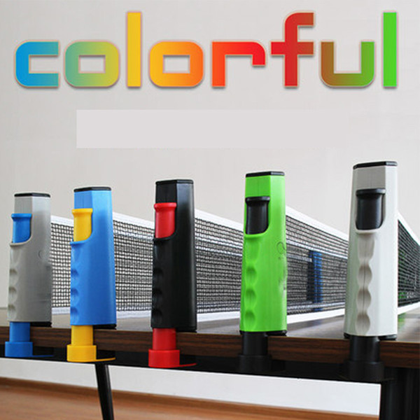 Table tennis net, portable telescopic universal table tennis rack and table tennis net, color space. (color random)