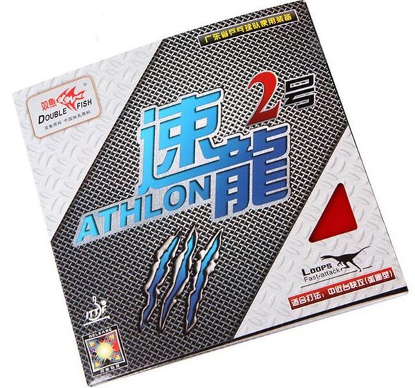2PCS Doublefish Athlon 2 sports rubber Table tennis rubbers -BEST