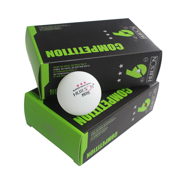1 Box 6 Ping Pong Balls Super 3-Star Level Table Tennis Ball Training Competition 40mm Table Tennis Balls Pingpong Rackets balls