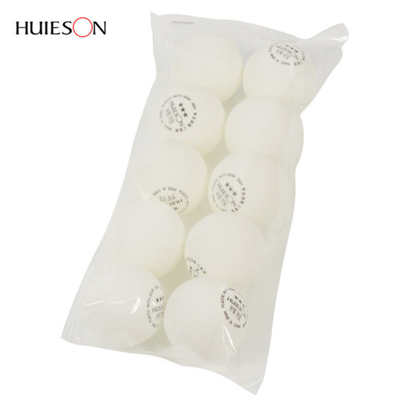 Huieson 10pcs/pack New Material Table Tennis Training Balls 3 Star 40+mm ABS PlasticPong Ball Table Tennis Accessories