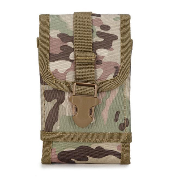 Outdoor Sports Camouflage Large Screen Molle Phone Pouch Military Tactical Waistpacks Outdoor Bags for Iphone Sumsung