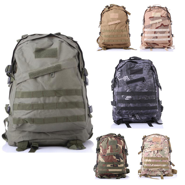 2017 3D Molle Gear travel back pack Camping Backpack trekking Military Sport Bags Hiking backpacks Camouflage Canvas rucksack