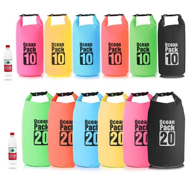 Outdoor drift dry bag for kayak Floating Boating Swimming Waterproof Bag PVC Bucket Travel Pouch Beach Storage