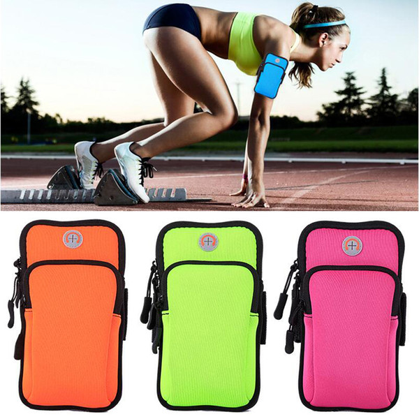 Sport Armband Bag Running Jogging Gym 4-6 inch Universal Smartphones Running Arm Band Pouch Holder Bag Case For samsung galaxy plus Iphone