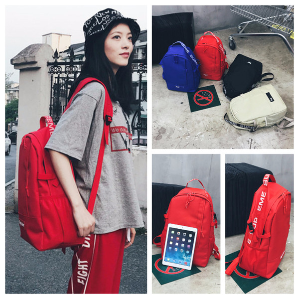 4 Colors SUP Teenagers Shoulder Bags Unisex School Bag Adult Backpack Duffel Bags Casual Travel Backpacks Outdoors Laptop Bags