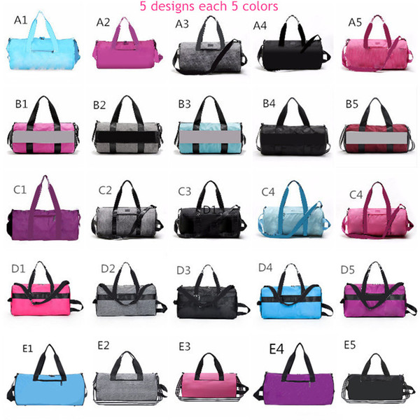 Pink Grey 25 Colors Duffel Bag Big Large Storage Men Women Travel Bag Hangbag Waterproof Duffel Bags Luggage Bags Fast shipping