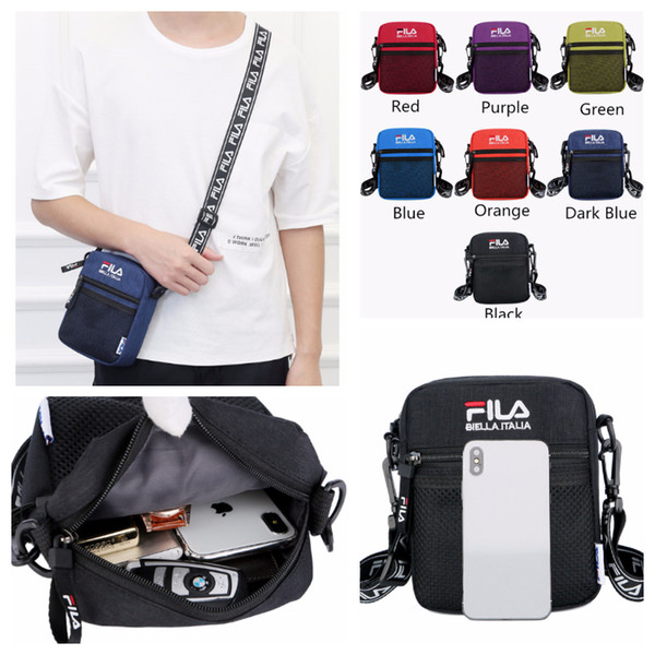 Unisex Shoulder Bags FI&LA Fanny Pack Waistpacks Pocket Chest Bags Mobile Phone Handbags Travel Stuff Sacks 6 Colors Size18x14x6 cm