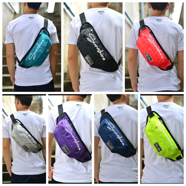 Sunshine Chest Pack Clutch 7 Colors Waistpack Belt Wasit Bag Fashion Beach Sport Purse Bags Unisex Handbags Purses Mini