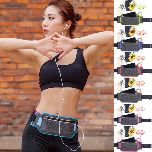 Universal Jogging Waist Bags Waterproof Sports Running Case Bag Workout Pouch For Samsung Cell Mobile Phone Card Multicolors