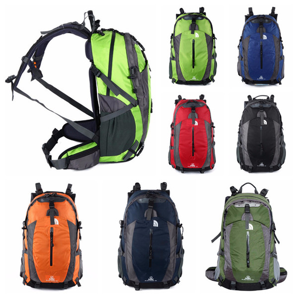 7 Colors 56*35*21cm  50L The North F Hiking Camping Backpacks Casual Teenagers Backpack Travel Outdoors Bags Waterproof Large Capacity