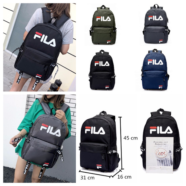 Fashion FI Unisex Backpacks Students School Bag Casual Travel Backpack Outdoors Bags Waterproof Knapsack Adjustable Shoulder Bags 4 Colors