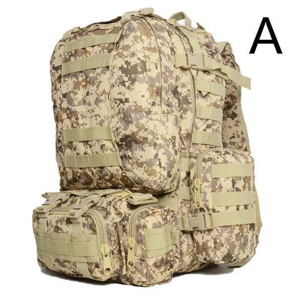 DHL/Fedex Adult Backpacks Teenager Boys' CS Military Backpack Men Women's Outdoor Sports Climbing Cosplay Army Camouflage Combination Bags