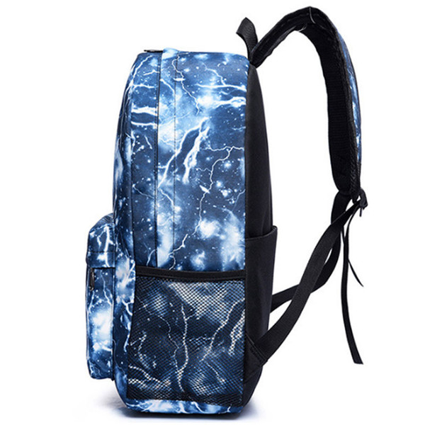 8 Colors Night Luminous Backpacks Glow In Dark School Bags for Boys Girls shoulder Backpack DHL