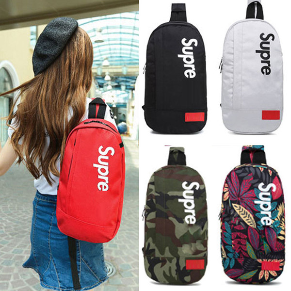 Supme Shoulder Bags Travel Duffel Bags School Bag For Teenagers Adult Chest Pack 14 Colors DHL Free Shipping